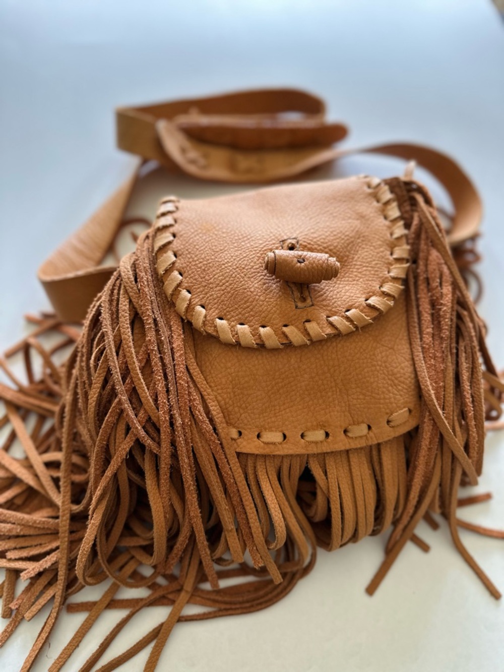 Janis Fringe Bag Supple Cowhide w/ Pockets